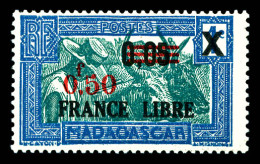 ** N°241c, 0.50 S 0.05 S 1c Bleu Clair Et Vert-bleu, Tirage 375 Ex. SUP. R. (signé Scheller/certificat)  Qualité: **  Co - Unused Stamps