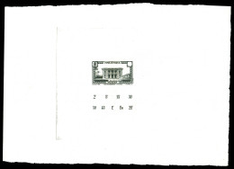 (*) Palais Du Gouvernement De 1933: épreuve Avec Décomposition La Faciale. SUP (certificat)  Qualité: (*) - Unused Stamps