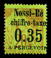 * N°5, 35c Sur 20c Brique Sur Vert, Tirage 250 Ex. SUP (signé Brun/certificat)  Qualité: *  Cote: 680 Euros - Unused Stamps