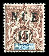 * N°55A, Non Emis, 5 Sur 4c Lilas-brun: Erreur '15 Sur 4c', Très Bon Centrage. SUP (certificat)  Qualité: *  Cote: 825 E - Unused Stamps