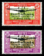 * N°1/2, 40c Rouge Et Olive Et 50c Lilas Et Sépia, La Paire TB (certificat)  Qualité: *  Cote: 1200 Euros - Unused Stamps