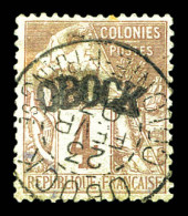 O N°3, 4c Lilas-brun Sur Gris. TTB. R. (signé/certificat)  Qualité: Oblitéré  Cote: 630 Euros - Used Stamps