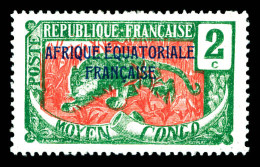 * N°44a, 2c Vert Et Rose: Sans Surcharge C. TTB (signé Brun)  Qualité: *  Cote: 220 Euros - Unused Stamps