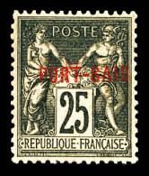 ** N°10A, 25c Noir Sur Rose, SUP (certificat)  Qualité: **  Cote: 400 Euros - Unused Stamps
