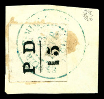 O N°17, 15c Noir Obl Càd Du 13 Fev 1886 Sur Son Support, 70 Exemplaires Connus (cote Tillard). SUP. R.R (signé/certifica - Used Stamps