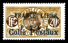 (*) N°5, 20c Bistre Et Brun-lilas Surchargé. SUP. R.R (signé Scheller/certificat)  Qualité: (*)  Cote: 1450 Euros - Unused Stamps