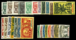 O N°30 à 46 + Taxe 4 à 11. TB  Qualité: Oblitéré  Cote: 390 Euros - Unused Stamps