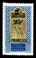 * N°42a, 25c Sur 45c Bleu Et Brun: Double Surcharge De La Valeur. TB (signé Brun)  Qualité: *  Cote: 150 Euros - Unused Stamps