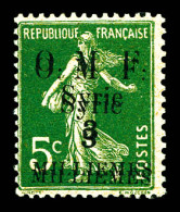 ** N°23d, 3m Sur 5c Vert: Double Surcharge. TTB  Qualité: **  Cote: 200 Euros - Unused Stamps