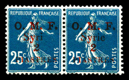 * N°37b, 2 Pi Sur 25 Bleu: Syrie Sans 'e' Tenant à Normal. TB  Qualité: *  Cote: 110 Euros - Unused Stamps