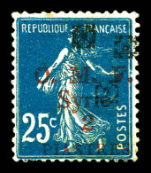 * N°51, 2 Pi Sur 25c: Triple Fleuron Noir. SUP. R. (certificat)  Qualité: * - Unused Stamps