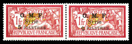 * N°71k, 5 Pi S 1f: Chiffre '5' Renversé Tenant à Normal. SUP (certificat)  Qualité: *  Cote: 400 Euros - Unused Stamps