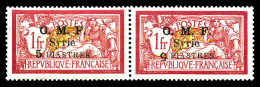 * N°71k, 5 Pi S 1f: Chiffre '5' Renversé Tenant à Normal. SUP (certificat)  Qualité: *  Cote: 400 Euros - Unused Stamps