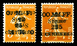 * N°85d/e, 25c Sur 5c Orange: Double Surcharge Dont Une Renversée + Ex Double Surcharge. TB  Qualité: *  Cote: 175 Euros - Unused Stamps