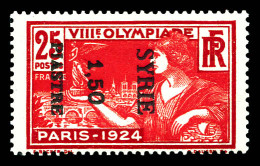 ** N°123, 1,50 Pi Sur 25c Rouge Au Lieu De 1 Pi 25, Surcharge Du N° Yvert 124 (Type II) Imprimée Horizontalement. SUPERB - Unused Stamps