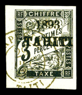 O N°16, 3c Noir Coin De Feuille, Tirage 100 Exemplaires. SUP (signé Brun/certificat)  Qualité: Oblitéré  Cote: 720 Euros - Used Stamps