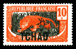 * N°37a, 10c Orange Et Gris, Variété Sans Surcharge AEF, Très Frais, SUP  Qualité: *  Cote: 275 Euros - Unused Stamps