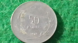 TÜRKİYE - 1971   -  50  KURUŞ - Turquie
