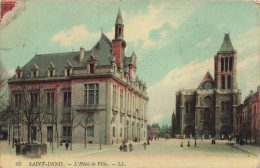 FRANCE - Saint Denis - Vue Générale De L'hôtel De Ville - Colorisé - Carte Postale Ancienne - Saint Denis