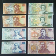 New Zealand 5-100 Dollars, 1992, 8 Pcs Notes Matching Serial Number ,UNC - New Zealand