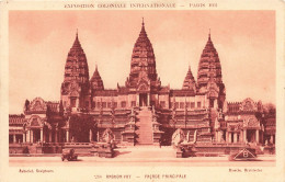 FRANCE - Paris - Exposition Coloniale 1931 - Angkor Vat - Façade Principale - Carte Postale Ancienne - Mostre