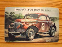 Phonecard Argentina - Fangio El Deportista Del Siglo, Car - Argentinien