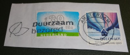 Nederland - NVPH - Gebruikt - Onafgeweekt - Used On Paper - Decemberzegel + Porto-zegel - Stempel: Duurzaam Bezorgd - Gebraucht