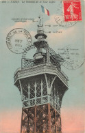 FRANCE - Paris - Vue Sur Le Sommet De La Tour Eiffel - Colorisé - Carte Postale Ancienne - Expositions