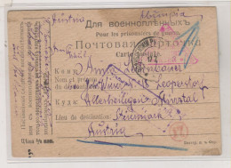 RUSSIA, 1917  POW Postal Stationery To  Austria - Cartas & Documentos