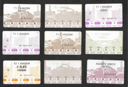 Portugal STCP Tram Et Autocar Porto 11 Billet 1990-2000 Oporto 11 Tram And Bus Tickets - Europe