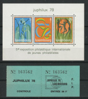 Luxemburg Y/T Blok 12 ** MNH - Blocks & Kleinbögen