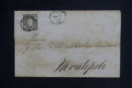 ITALIE - Affranchissement ND Sur Lettre De Firenze Pour Montopoli En 1861 - L 149810 - Sardinien