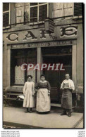 CARTE PHOTO Cafe Loge Pied Et A Cheval - Cafés