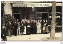 CARTE PHOTO Cafe Biere Des Moulineaux - Cafés