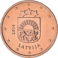 Lettonie, 5 Euro Cent, 2014, BU, SPL+, Cuivre Plaqué Acier, KM:152 - Lettonia