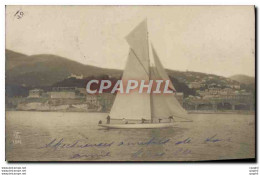 CARTE PHOTO Bateau Voilier - Inaugurations