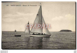 CPA Bateau Voilier Saint Malo Bateau De Promenade - Inaugurations