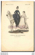 CPA Mode Coiffe Femme Journal Des Demoiselles Rue Drouot Annee 1867 Cheval - Mode