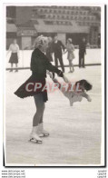 CARTE PHOTO Sports D&#39hiver Patinage Femme Enfant - Figure Skating