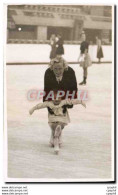 CARTE PHOTO Sports D&#39hiver Patinage Femme Enfant - Kunstschaatsen