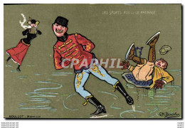 CPA Sports D&#39hiver Patinage Illustrateur Beauvais - Figure Skating