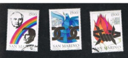 SAN MARINO - UN 1328.1330 -  1991  NASCE LA NUOVA EUROPA (COMPLET SET OF 3 STAMPS, BY BF) - USED - Used Stamps