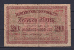 LITHUANIA, LATVIA And POLAND (GERMAN OCCUPATION)  - 1918 20 Mark Circulated Banknote - Lithuania