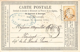 CARTE PRECURSEUR N° 10. FLEURONNÉ. PARIS ETOILE 1. T17 - Precursor Cards