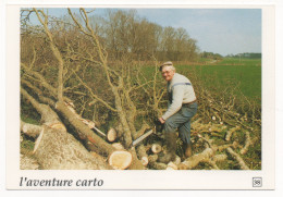 GUÉMENÉ-PENFAO  44  BERNARD NEVOUX A ABATTU UN CHÊNE CENTENAIRE AU LIEU-DIT BOULAGOT 1991 - Guémené-Penfao