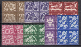 Bulgaria 1951 - Economy, Mi-Nr. 786/92, Bloc Of Four, MNH** - Ongebruikt