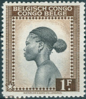 CONGO BELGA, BELGIAN CONGO, DONNA CONGOLESE, 1942, FRANCOBOLLI NUOVI (MLH*) Scott: 214-216 - Neufs