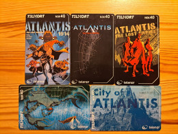 Phonecard Set Norway - Walt Disney, Atlantis - Noorwegen