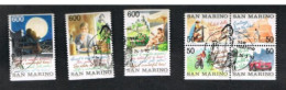 SAN MARINO - UN 1344.1350 - 1992 SITI TURISTICI DI SAN MARINO (COMPLET SET OF 7 STAMPS,4 SE-TENANT - BY BOOKLET)  - USED - Usados