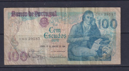 PORTUGAL  - 1984 100 Escudos Circulated Banknote - Portogallo